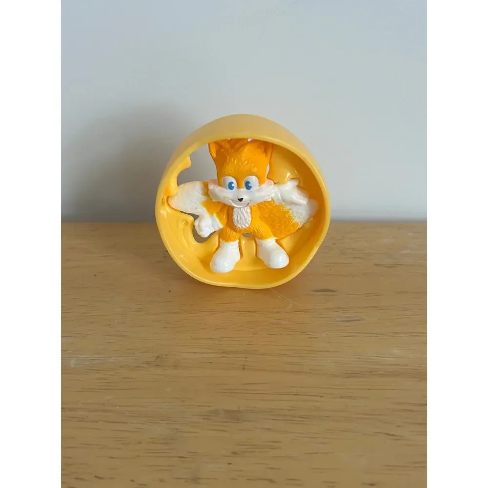McDonald’s Happy Meal Sonic 3 Tails Yellow Roller Toy Action Figure